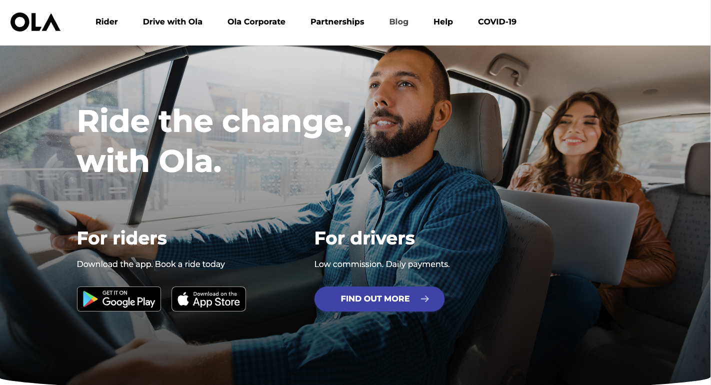 ola driver onboarding international